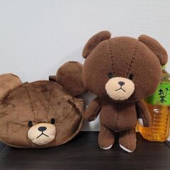 くまのがっこう　フェイス型トートバッグ と ぬいぐるみ 4個セットの画像