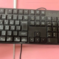 キーボード　USB接続　ブラックの画像