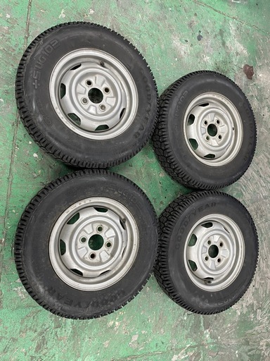 軽トラにスパイクタイヤ155   80  12