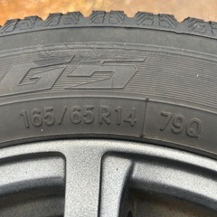 アルミホイール付きスタッドレスタイヤ　165/65R14の画像