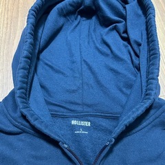 ②Hollister スリムストライプ1998グラフィックジップアップフーディー　ホリスター　ウィメンズ　Ｌの画像