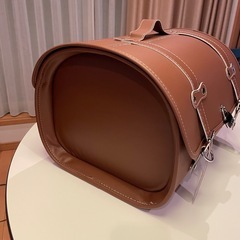バイク用　リアボックス　33Lくらい　レザーふう風の画像