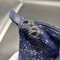 未使用品 Longchamp ロンシャン ショルダーバッグ 小花柄 ネイビー🌸👜 の画像