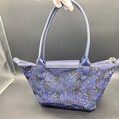 未使用品 Longchamp ロンシャン ショルダーバッグ 小花柄 ネイビー🌸👜 の画像