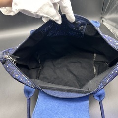 未使用品 Longchamp ロンシャン ショルダーバッグ 小花柄 ネイビー🌸👜 の画像