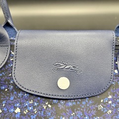 未使用品 Longchamp ロンシャン ショルダーバッグ 小花柄 ネイビー🌸👜 の画像