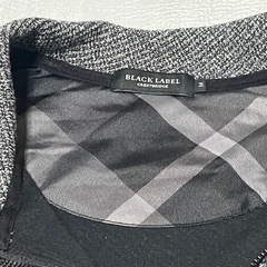 【お取引者様決定】 
★ブラックレーベル★BLACK LABEL CRESTBRIDGE★ツイルジャガード　ジップアップカーディガン★グレー系★定価：¥24200★の画像