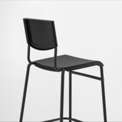 IKEA STIG スティグ 背もたれ付き カウンターチェア 組立済の画像