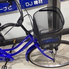 新古車★1ヶ月使用のみ26インチ中古自転車　ブルー　ママチャリ　シティサイクル　春日井市　名古屋市北区の画像