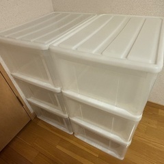 衣装ケース6個セット【無料0円でお譲りします】※要詳細ご確認くださいの画像
