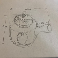 花柄陶器　急須 茶器　九谷焼の画像