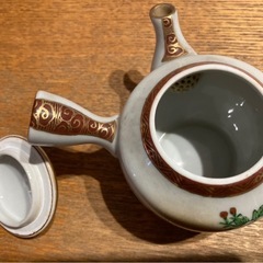 花柄陶器　急須 茶器　九谷焼の画像