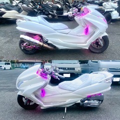 マジェスティ4D9 フルカスタム♪ イルミ&オーディオ搭載車両♪の画像