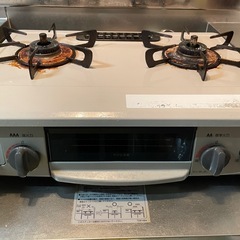 リンナイ ガスコンロ 2バーナー グリル付きの画像
