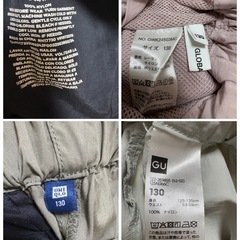 女の子130冬服とズボンの6点セットの画像