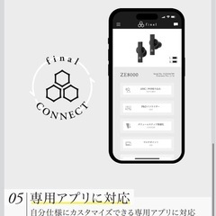 final (ファイナル) ZE8000 フラッグシップ級ワイヤレスイヤホン 8K SOUNDの画像