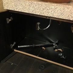 お洒落な洗面台の画像