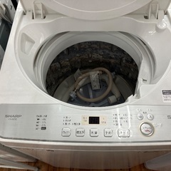 SHARP 全自動洗濯機 ES-GE5C 2019年製　キズ・使用感有の画像