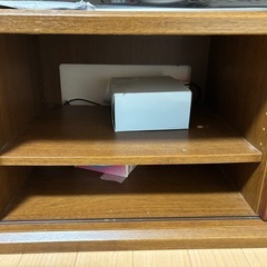 テレビ台　収納付き　ブラウンの画像