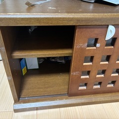テレビ台　収納付き　ブラウンの画像