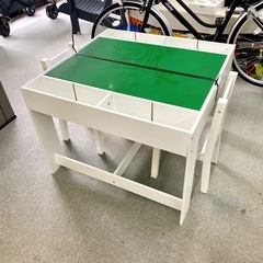 【店頭引き取り限定】ブロック遊び テーブル＆チェア2脚セットの画像