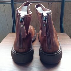 新品 23cm レディース ブーツ ブラウン 厚底 シューズ ショートブーツ【B041-Z】の画像