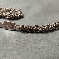メキシコ製 無銘 50cm 50g シルバー925 変則的なビザンチンチェーンの画像