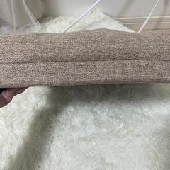 座布団 クッション 滑り止め付き ベージュ の画像