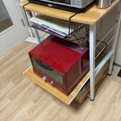 美品！キッチンラック　レンジ台　炊飯器台　の画像
