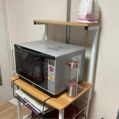 美品！キッチンラック　レンジ台　炊飯器台　の画像