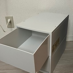 無印良品　ポリプロピレン　小物収納ケース　大　ホワイトグレー　2つの画像