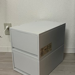 無印良品　ポリプロピレン　小物収納ケース　大　ホワイトグレー　2つの画像