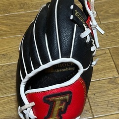 FALCON ファルコン FG-1011 幼児用 少年用グローブ 野球 赤／黒 軟式用 グラブの画像