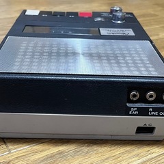 ジャンク★Obunsha TRC-140SO(K) COLUMBIA ケース付き カセットレコーダー テープレコーダー 昭和レトロの画像