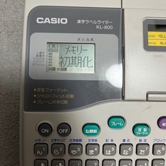 漢字ラベルライター CASIO KL-800の画像