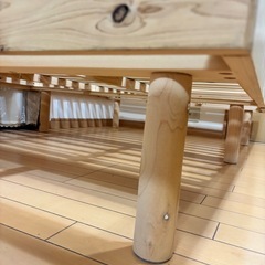 セミダブル檜スノコベッドの画像