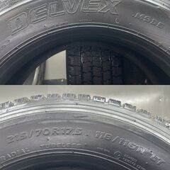 TOYO DELVEX M935 215/70R17.5 118/116N LT 17.5インチ ライトトラック用 スタッドレス 6本 20～24年製 バリ溝 コースター等　(STT039)の画像