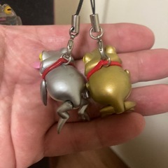 おさんぽカエル 縁起の良い金 銀セット売りの画像