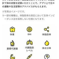 体重計体組成計とヘルスウォッチのセットの画像
