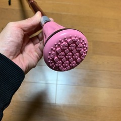 折りたたみ杖 長さ調節可能 78cm-96cm 男女兼用 ピンク 収納袋付きの画像
