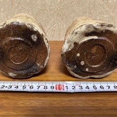 ペアのデミタスカップ＆ソーサーと湯呑み茶碗の画像