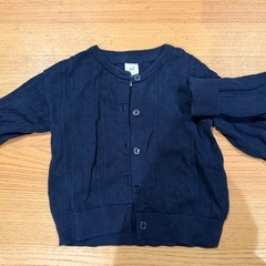 H&M 子供服　紺カーディガン 80 2枚セットの画像