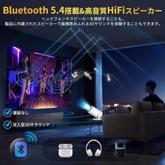 プロジェクター Android TV12.0 4k 1080P 18000LMの画像