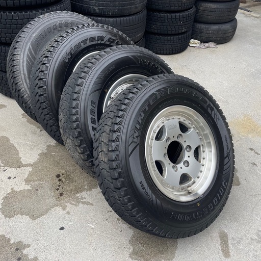 CV645 アルミホイール  15インチ 6 1/2 JJ　廃タイヤ付き