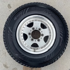 CV645 アルミホイール  15インチ 6 1/2 JJ　廃タイヤ付きの画像