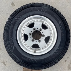 CV645 アルミホイール  15インチ 6 1/2 JJ　廃タイヤ付きの画像