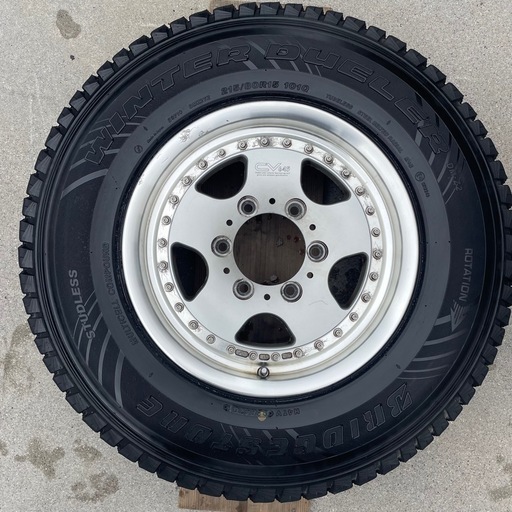 CV645 アルミホイール  15インチ 6 1/2 JJ　廃タイヤ付き