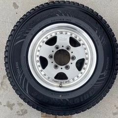 CV645 アルミホイール  15インチ 6 1/2 JJ　廃タイヤ付きの画像