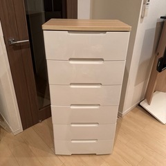 【美品】アイリスオーヤマ チェスト 6段 の画像