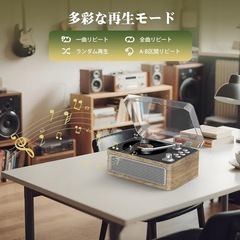 新品！！CDプレーヤー レトロ スピーカー充電可能 ポータブル イヤホン対応 USB CDラジカセ Bluetoothの画像